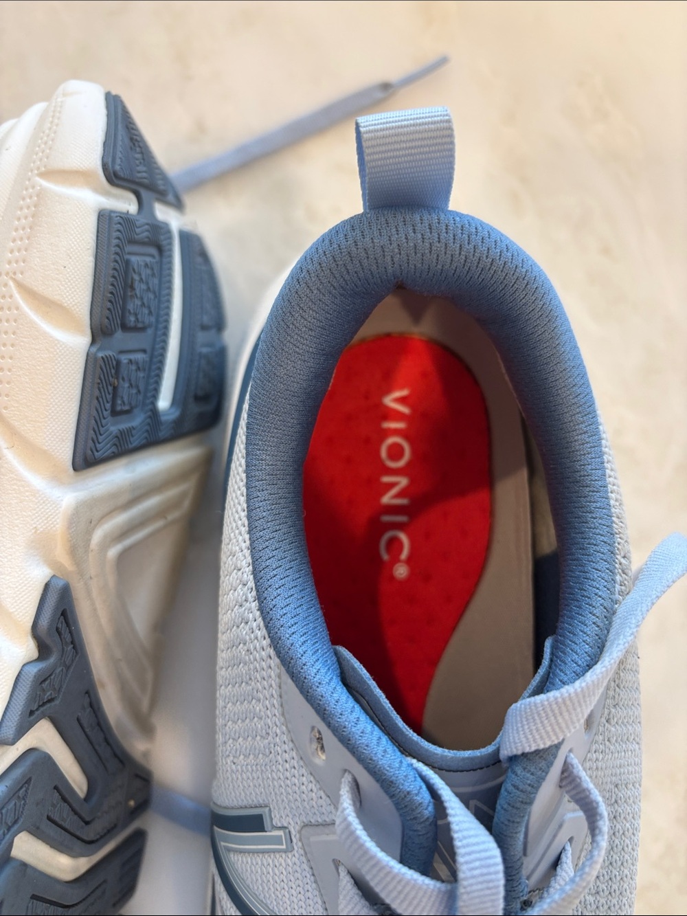 Vionic Light Blue Mesh Lace-Up Sneakers - Picture 4 of 6